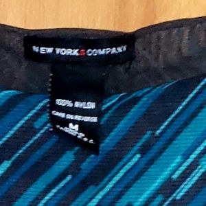 Deep sea blues, sleeveless New York & Co. blouse